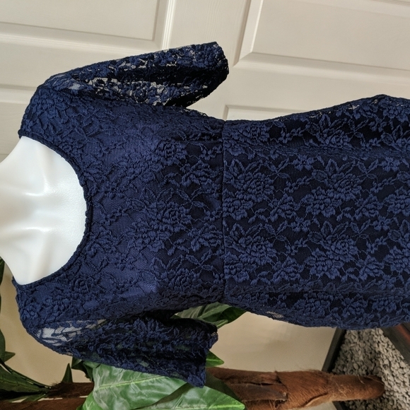 Planet Motherhood Women's Midi Maternity Dress w/Lace Size XL - Picture 2 of 6